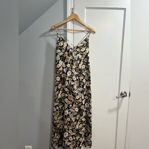 H&M Black Floral Maxi Dress